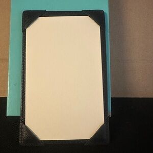 Black and Cream Leather Photo Frame